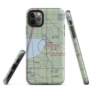 Waskish Municipal Airport (VWU) VFR Sectional  Tough iPhone Case