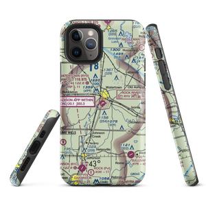 Watertown Municipal Airport (RYV) VFR Sectional  Tough iPhone Case