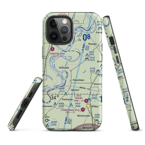 Watts Field (02MS) VFR Sectional  Tough iPhone Case