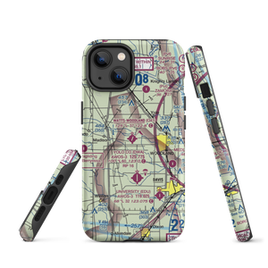 Watts Woodland Airport (O41) VFR Sectional  Tough iPhone Case