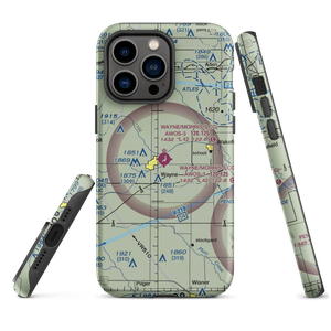 Wayne Municipal Airport (LCG) VFR Sectional  Tough iPhone Case