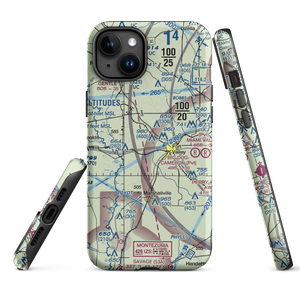 Webb & Shepard Farm Airport (US-0023) VFR Sectional  Tough iPhone Case