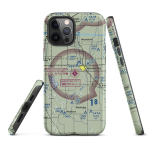 Webster City Municipal Airport (EBS) VFR Sectional  Tough iPhone Case