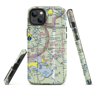 Weedfalls Airport (XA45) VFR Sectional  Tough iPhone Case