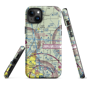 Wells Airport (35C) VFR Sectional  Tough iPhone Case