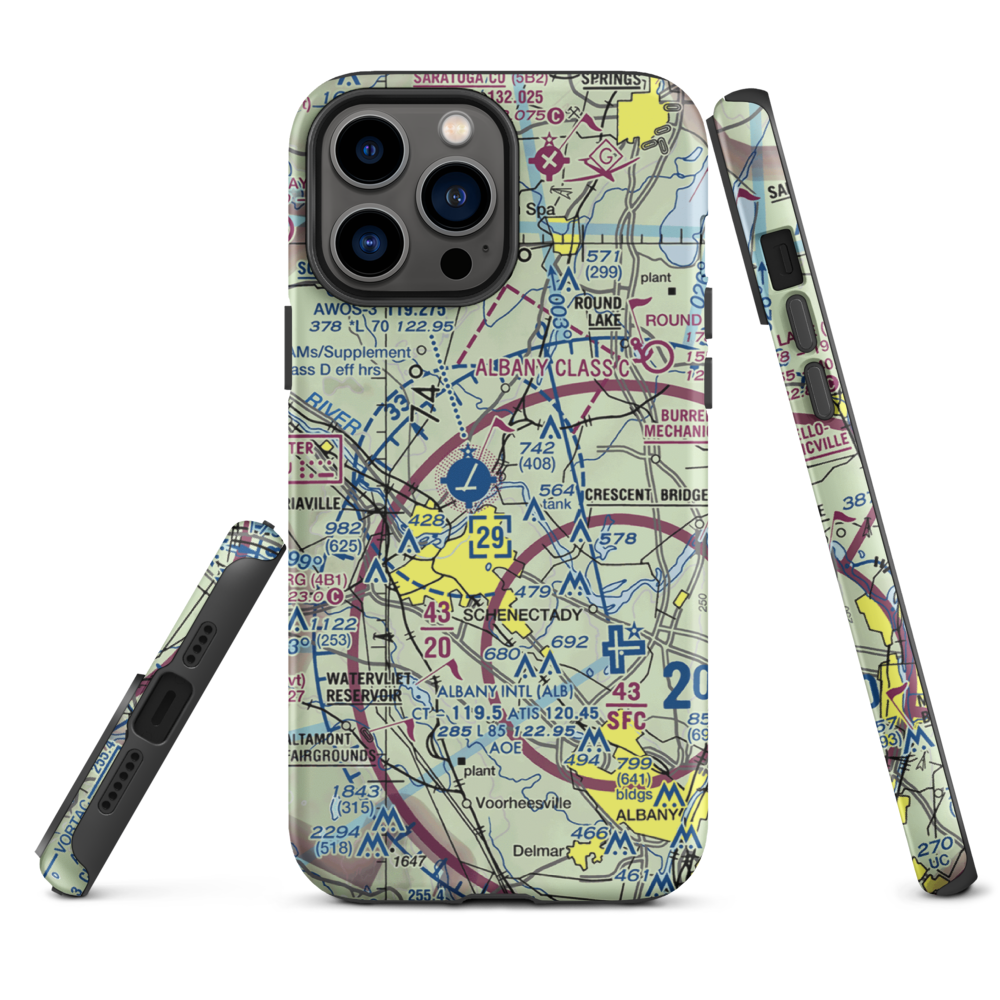 Wells Seaplane Base (94D) VFR Sectional  Tough iPhone Case iPhone 13 Pro Max model shown