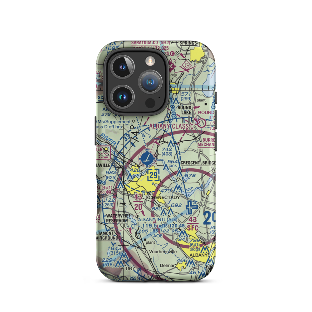 Wells Seaplane Base (94D) VFR Sectional  Tough iPhone Case iPhone 16 Pro model shown