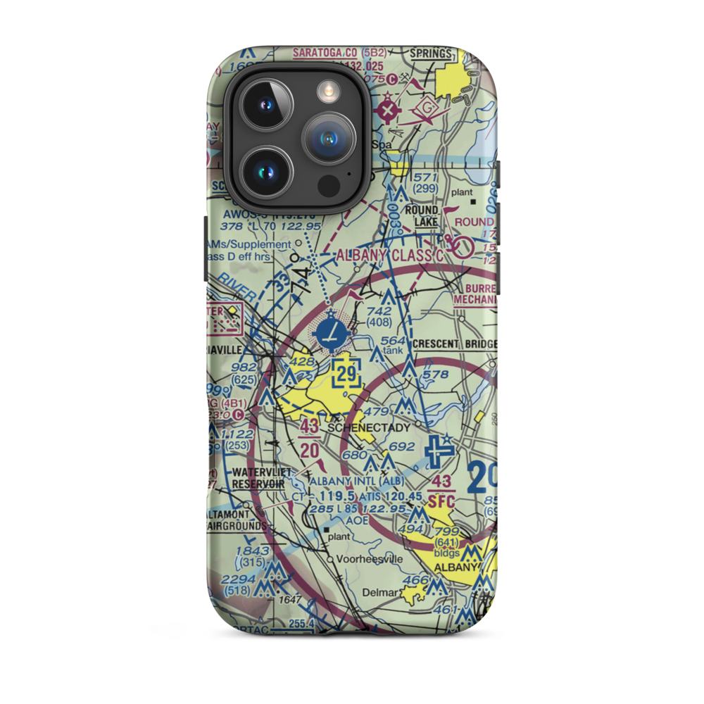 Wells Seaplane Base (94D) VFR Sectional  Tough iPhone Case iPhone 16 Pro Max model shown