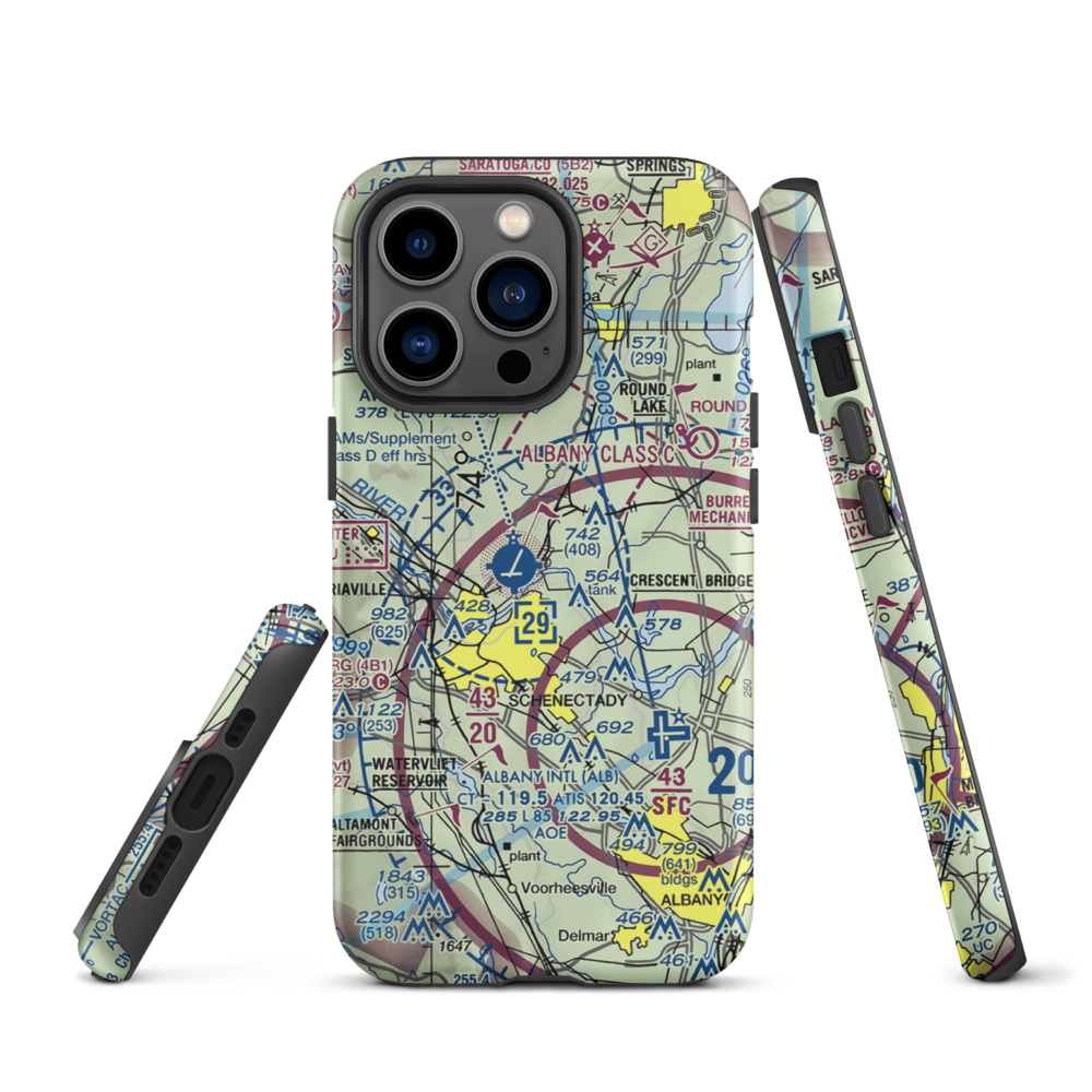 Wells Seaplane Base (94D) VFR Sectional  Tough iPhone Case iPhone 13 Pro model shown