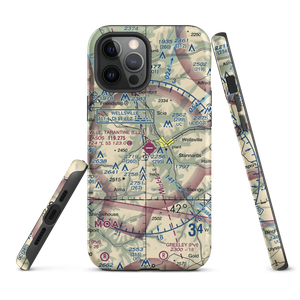 Wellsville Municipal Arpt,Tarantine Field (ELZ) VFR Sectional  Tough iPhone Case