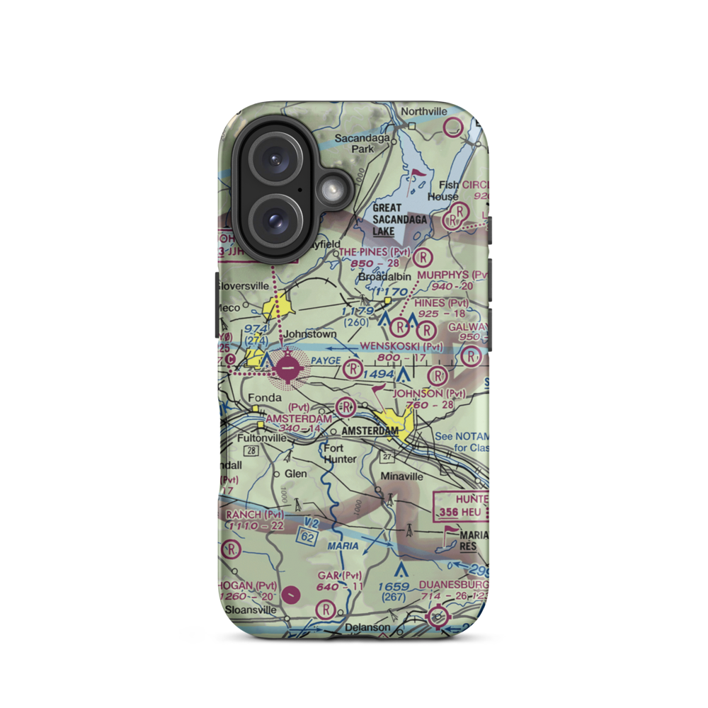 Wenskoski Field (0NY8) VFR Sectional  Tough iPhone Case iPhone 16 model shown