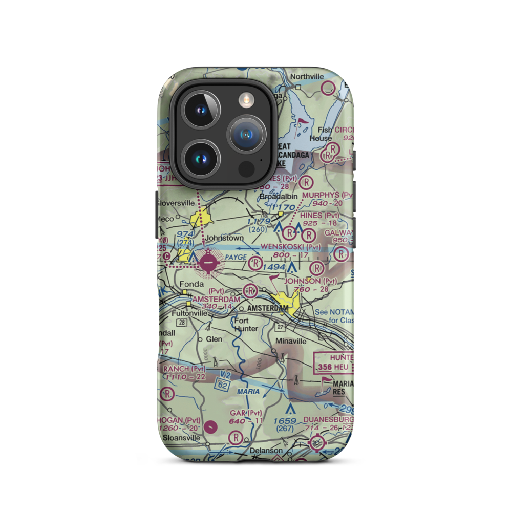 Wenskoski Field (0NY8) VFR Sectional  Tough iPhone Case iPhone 16 Pro model shown