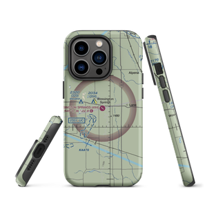 Wessington Springs Airport (4X4) VFR Sectional  Tough iPhone Case