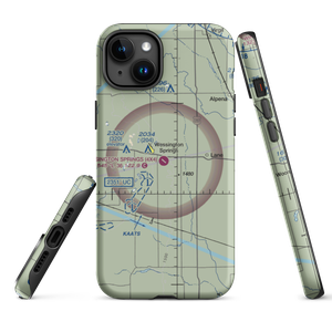 Wessington Springs Airport (4X4) VFR Sectional  Tough iPhone Case
