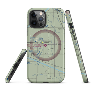 Wessington Springs Airport (4X4) VFR Sectional  Tough iPhone Case