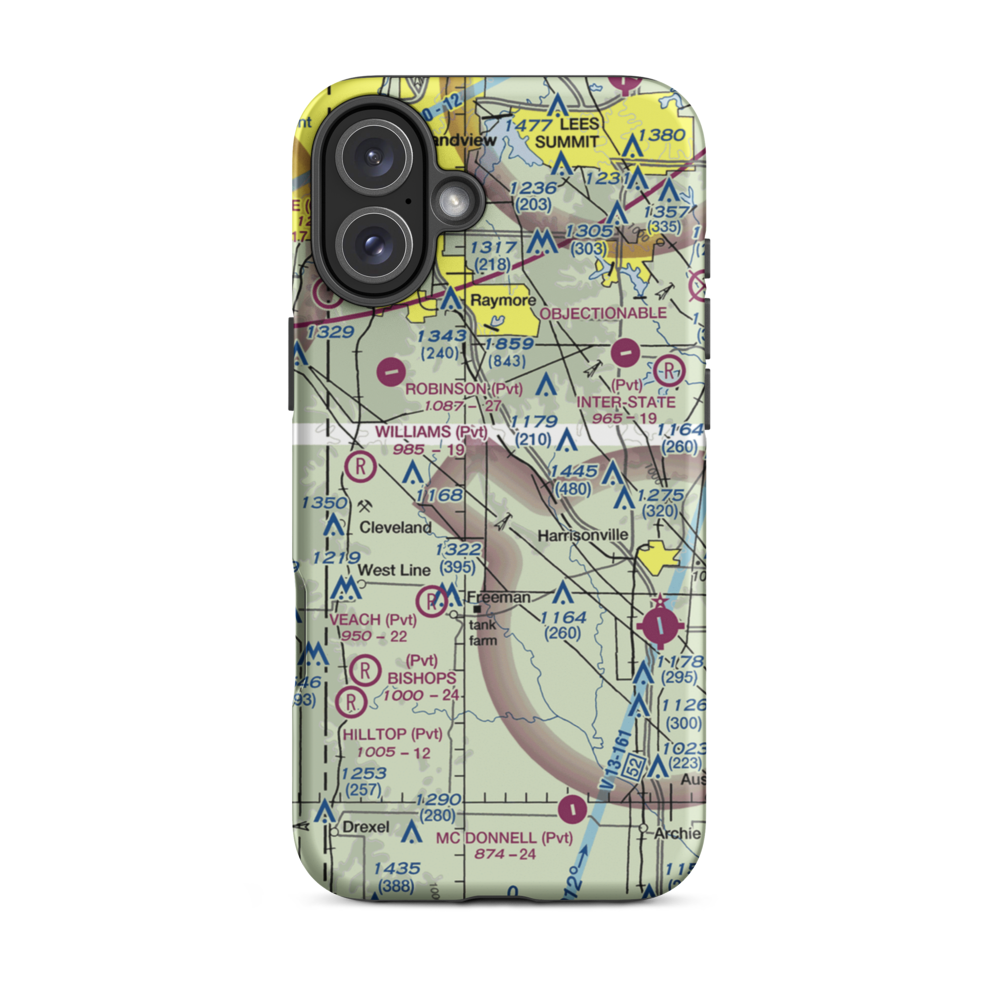 West Aero Ranch Airport (6MO9) VFR Sectional  Tough iPhone Case iPhone 16 Plus model shown