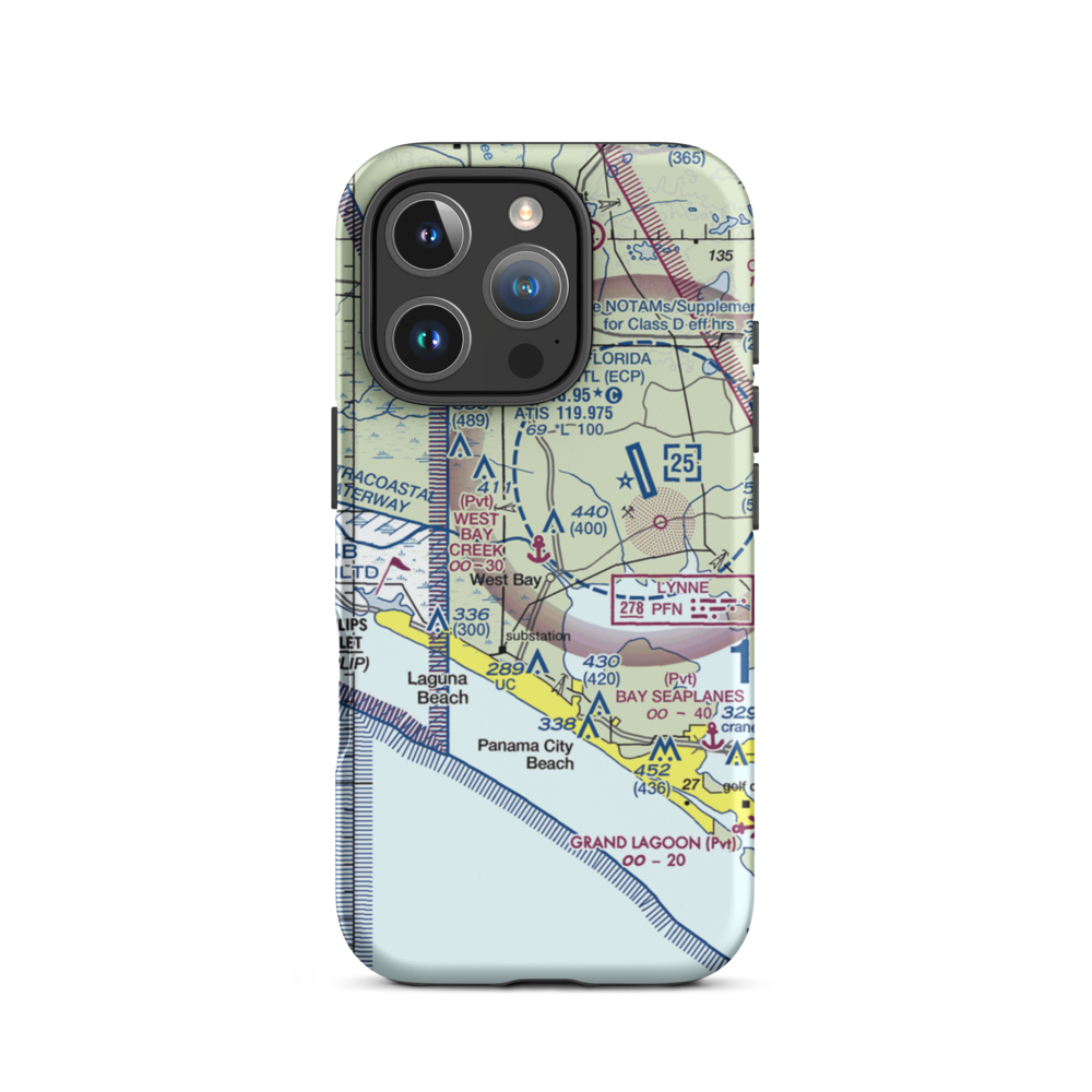 West Bay Creek Seaplane Base (1FL5) VFR Sectional  Tough iPhone Case iPhone 16 Pro model shown