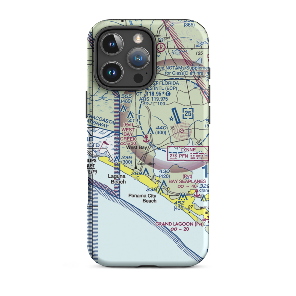 West Bay Creek Seaplane Base (1FL5) VFR Sectional  Tough iPhone Case iPhone 16 Pro Max model shown