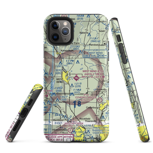 West Bend Municipal Airport (ETB) VFR Sectional  Tough iPhone Case