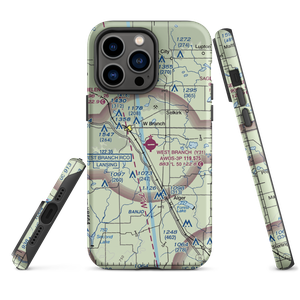 West Branch Community Airport (Y31) VFR Sectional  Tough iPhone Case