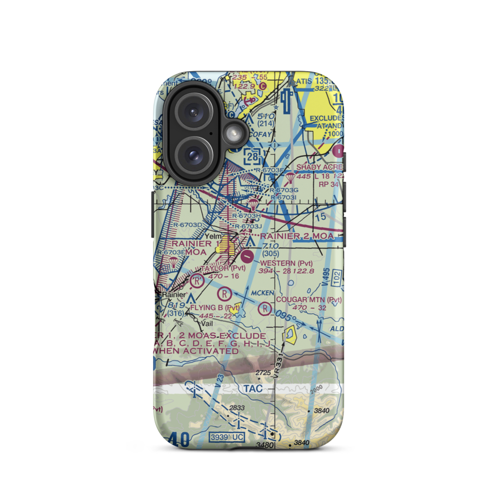 Western Airpark (06WN) VFR Sectional  Tough iPhone Case iPhone 16 model shown