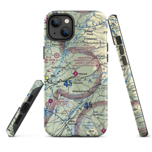 Westover Field Amador County Airport (JAQ) VFR Sectional  Tough iPhone Case