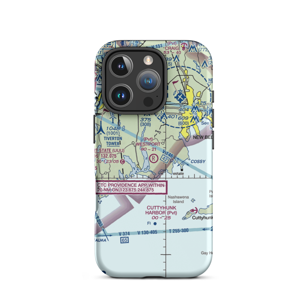 Westport Airport (3MA5) VFR Sectional  Tough iPhone Case iPhone 16 Pro model shown