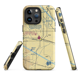 Wheatland County At Harlowton Airport (HWQ) VFR Sectional  Tough iPhone Case