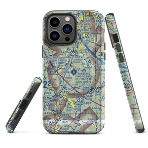 Wheeling Ohio County Airport (HLG) VFR Sectional  Tough iPhone Case