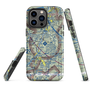 Wheeling Ohio County Airport (HLG) VFR Sectional  Tough iPhone Case