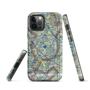 Wheeling Ohio County Airport (HLG) VFR Sectional  Tough iPhone Case