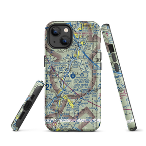 Wheeling Ohio County Airport (HLG) VFR Sectional  Tough iPhone Case