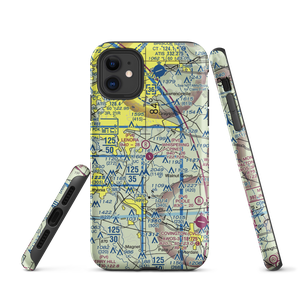 Whispering Pines Airport (GA80) VFR Sectional  Tough iPhone Case