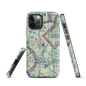 White Cloud Airport (42C) VFR Sectional  Tough iPhone Case