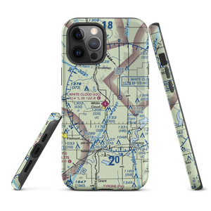 White Cloud Airport (42C) VFR Sectional  Tough iPhone Case