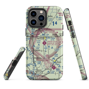 White County Airport (MCX) VFR Sectional  Tough iPhone Case