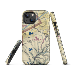 White Pine Flats Ranch LLC Airport (ID94) VFR Sectional  Tough iPhone Case