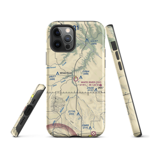 White River Municipal Airport (7Q7) VFR Sectional  Tough iPhone Case