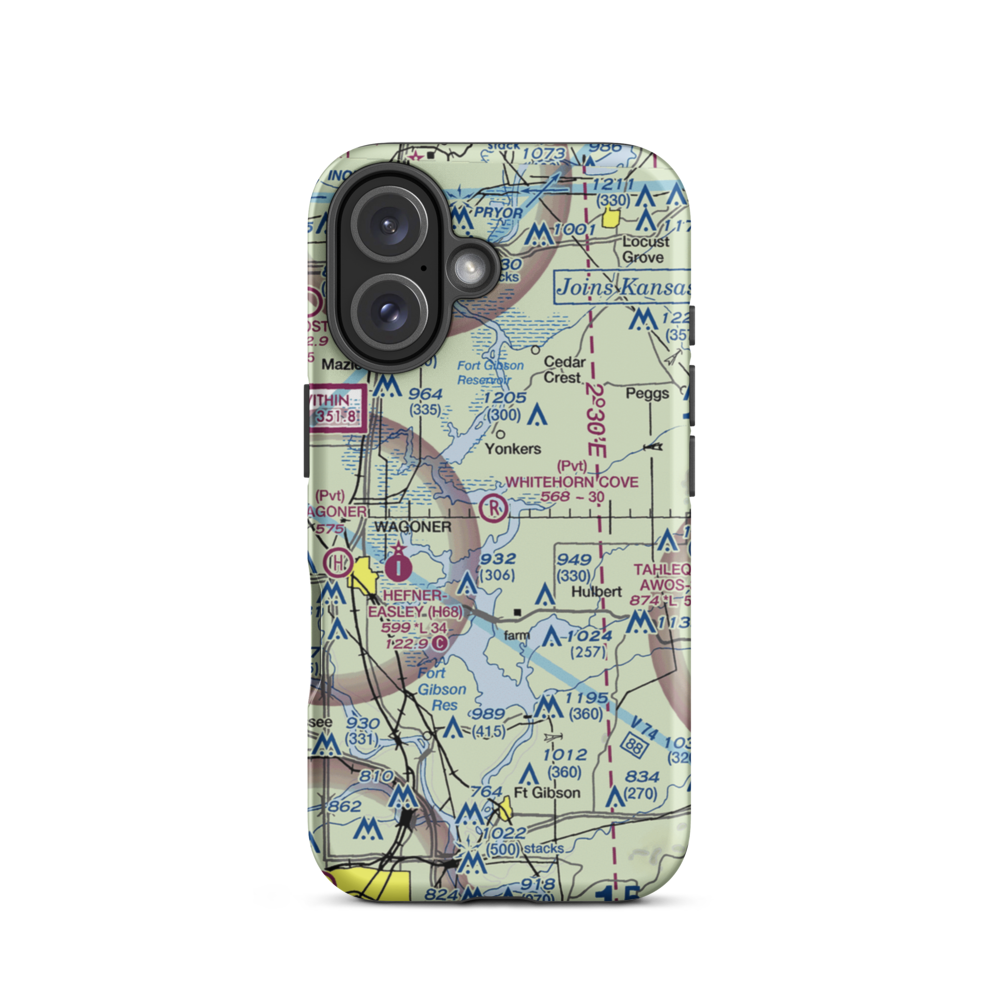 Whitehorn Cove Airport (OL20) VFR Sectional  Tough iPhone Case iPhone 16 model shown