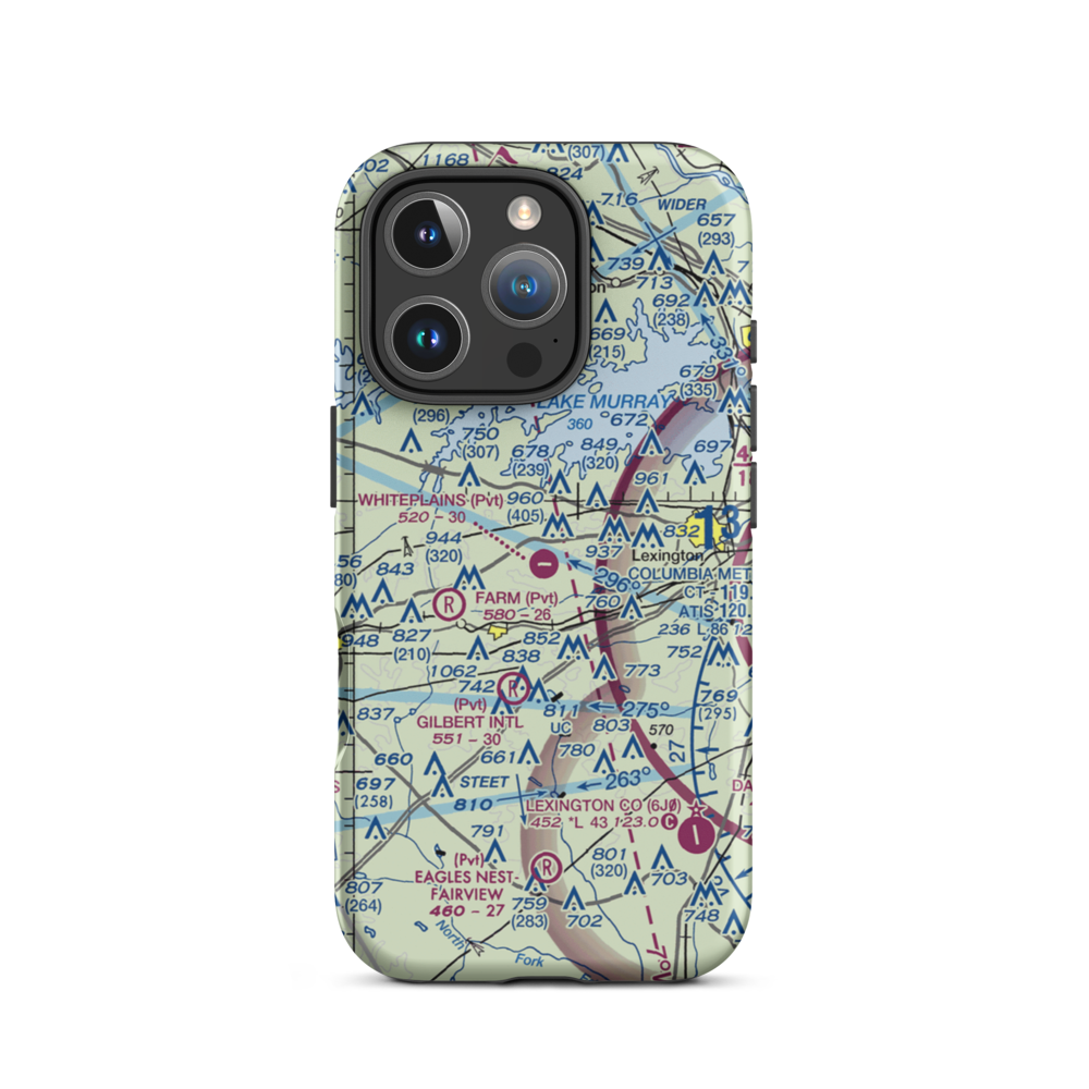 Whiteplains Airport (9SC) VFR Sectional  Tough iPhone Case iPhone 16 Pro model shown
