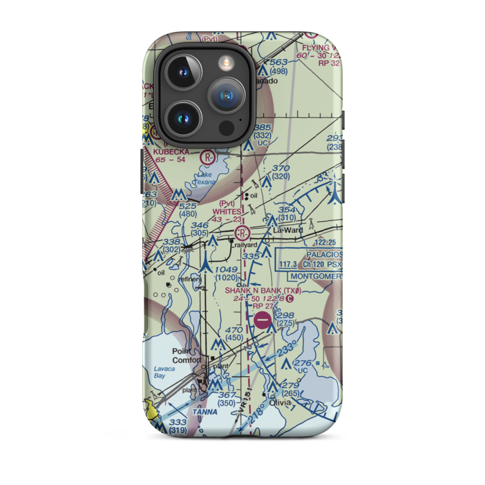 Whites Airport (47TE) VFR Sectional  Tough iPhone Case iPhone 16 Pro Max model shown