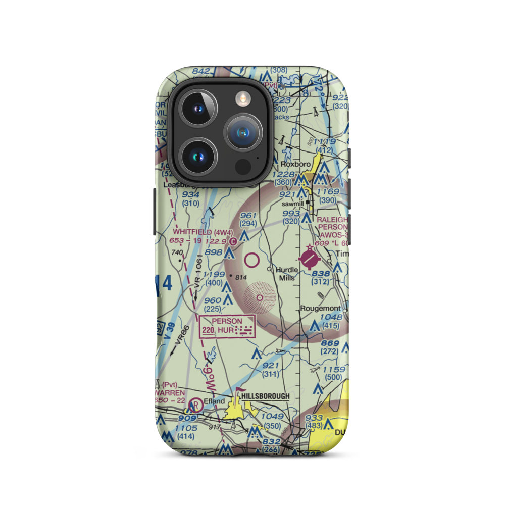 Whitfield Farms Airport (4W4) VFR Sectional  Tough iPhone Case iPhone 16 Pro model shown
