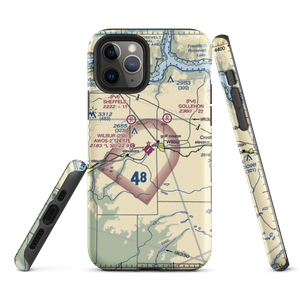 Wilbur Airport (2S8) VFR Sectional  Tough iPhone Case