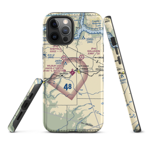 Wilbur Airport (2S8) VFR Sectional  Tough iPhone Case