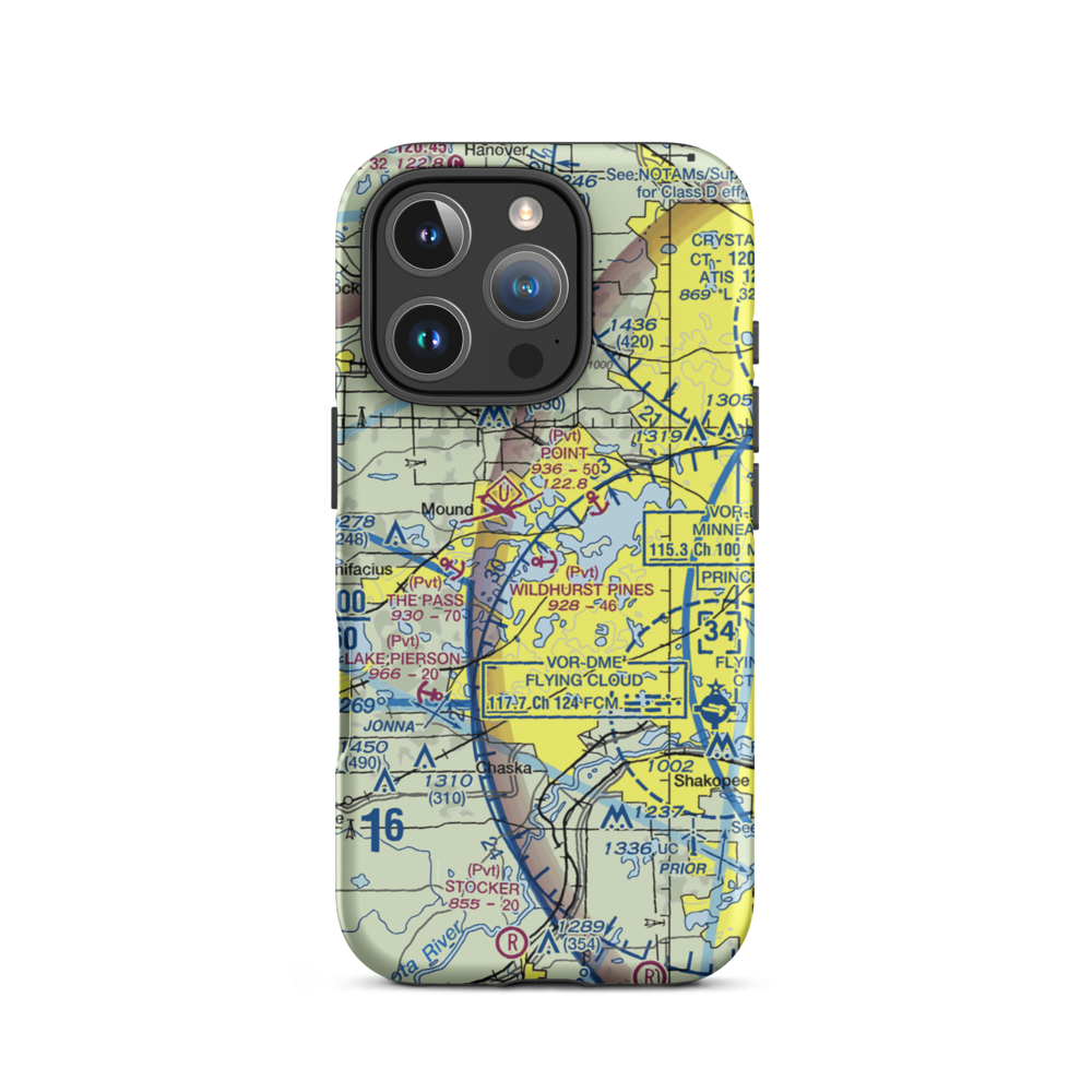 Wildhurst Pines Seaplane Base (1MN4) VFR Sectional  Tough iPhone Case iPhone 16 Pro model shown
