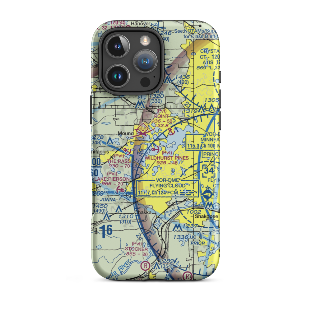 Wildhurst Pines Seaplane Base (1MN4) VFR Sectional  Tough iPhone Case iPhone 16 Pro Max model shown