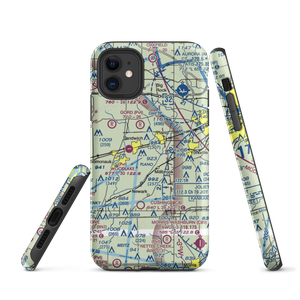 Wiley Updike Airport (72IS) VFR Sectional  Tough iPhone Case