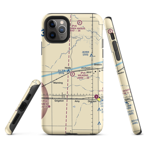 Wilkens Airport (32KS) VFR Sectional  Tough iPhone Case