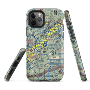 Wilkes Barre Scranton International Airport (AVP) VFR Sectional  Tough iPhone Case