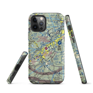 Wilkes Barre Wyoming Valley Airport (WBW) VFR Sectional  Tough iPhone Case